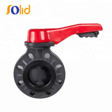 Manual Hand lever Plastic CPVC PVC UPVC butterfly valve